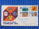 New Zealand 1975 FDC Posted To Devon UK. Anniversaries And Events Stamps L741