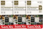 SanDisk Max Endurance Memory Card CCTV Dashcams 32/64/128/256GB 100MBs + Adapter