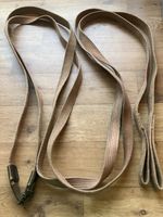 Draw Reins/ Running Reins Webbing brown leather join needs repair looped handle