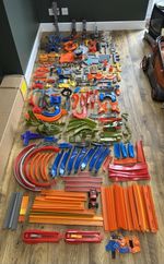 Hot Wheels Huge Bundle Track, Launchers, Accessories, Connectors Over 150 Parts