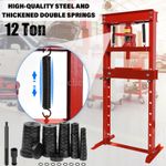 12 Ton Workshop Hydraulic Bench Press Garage Standing & 52pc Wheel Bearing Seal