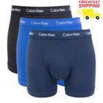 Calvin Klein boxers 3 Pack Men’s Boxer Shorts Trunks – 3 Pack (Royel/Navy/Black)