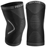 2 Pcs Knee Support Compression Sleeve Brace Anti Slip Sports Gym Running Unisex