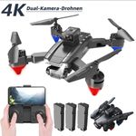 Drone RC Drones Pro 4K HD Dual Camera GPS WIFI FPV Quadcopter Foldable Bag New