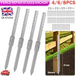 Heavy Duty Fence Post Repair Stakes Anchor Repair Kit for Damaged Fences Post UK