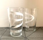  STRONGBOW  CIDER PINT GLASSES - X 2 