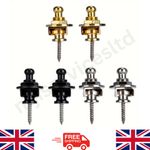 2PCS Guitar Strap Lock Security Schaller Metal Button For Electric Acoustic