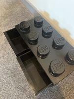 Genuine 4 X 2 - 8 Stud Lego Storage Box  with Drawer Stackable Black Brick 4006