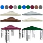 Garden Pavilion Gazebo Replacement Top Fabric Roof Canopy Shelter
