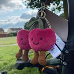 NEW Jellycat Amuseable Cherries - Cherry Key Ring Charm With Tags & Dust Bag