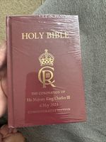 Holy Bible Coronation Edition King Charles III 6 May 2023 Red Hardback