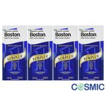 4 X Boston Simplus Multi Action Contact Lens Solution 120ml for Rigid Gas