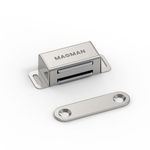 VERY HIGH QUALITY KITCHEN, MAGNETIC CATCH Heavy Duty 10kg PULL METAL, CHROME