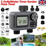 2-Zone Garden Water Tap Hose Automatic Timer Sprinkler System Irrigation Control