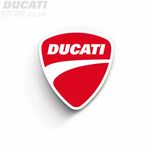 DUCATI METAL SIGN MAN CAVE BIKE SHED GARAGE ORNAMENT OEM DUCATI 30CM X 31CM