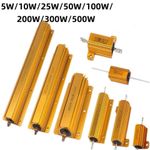 10W/5W/25W/50W/100W/200W/300W/500W Golden Aluminium Load Resistor Wirewound RX24