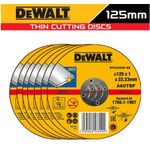 DeWALT 125mm Angle Grinder Discs Thin Slitting Wheel Stainless Steel Сutting 5"
