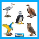 Papo / Schleich WILD BIRDS Toy Figures EAGLE OWL etc - choice of 32 with tags