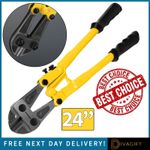 HEAVY DUTY 24'' 600MM CARBON STEEL BOLT CUTTERS FOR WIRE CABLE CUTTER CROPPER
