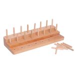 Fly Tying Thread Spool Stand Nature Wood Spool Station Hand Made Travelling