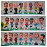 Mini Football Figures Ronaldo Messi Guardiola Ronaldinho Foden Cake Topper Toys
