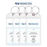 Princess Luggage Tag Holders for Cruises - Set of 4 | Fits All Princess Ships