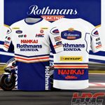 Nankai Rothmans Honda Superbikes Mick Doohan Wayne Rainey Retro T Shirt