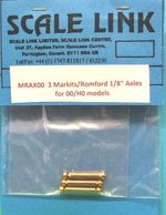 Markits/Romford 1/8th H0/00 Axles - Pack of 3 - MRAX00