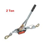 2 Ton Dual Gear Power Puller Heavy Duty 2 Hook Cable Puller Hand Winch