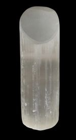 Selenite Mountain Crystal Lamp – 30cm Healing Energy Light | Lipstick Shape |