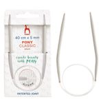 Pony Classic Circular Knitting Needles, 40cm