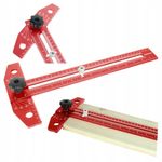 Adjustable T-Square Angle Finder Ruler Marking Gauge Layout Tool Fortum Alum