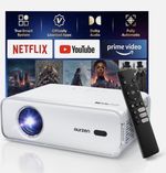 Aurzen Eazze D1 Smart Projector, NetfIix Officially & DoIby Audio Mini Projector
