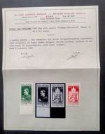 1936 VATICAN  CATHOLIC PRESS COMPLETE SERIES MNH NO 47/54 CERTIFIED RAYBAUDI