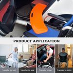 Transfer Board Patient Slide Assist Device with Handle 80cm 200kg orange UK