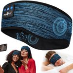MUSICOZY Sleep Headphones Bluetooth 5.4 Headband Side Sleeper Snoring Music Mask