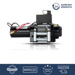 Gearzaar Electric Winch For Garage 12V Workshop  Twin Wireless Remote 1000w