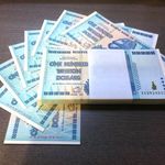 Zimbabwe 100 Trillion Dollars Banknote AA Serial 2008 Gift
