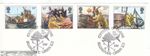 Fishing Used ex FDC Billingsgate Centuries Trading London 1981 ON PIECE (146316)
