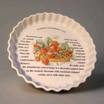 Vintage Summer Strawberry Tart Recipe Dish VGC Kitchenalia Collectable Retro