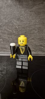 Guiness Brick Man With A Pint Of Guiness 20cm Tall