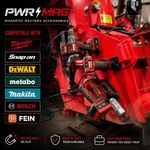 Magnetic Battery Attachment for Milwaukee, DeWalt, Makita, Snap-On, Bosch & More