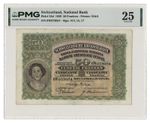 SWITZERLAND banknote 50 Franken 1929 PMG grade VF 25 Very Fine