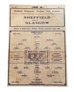 SHEFFIELD FA V GLASGOW FA - INTER-CITY FOOTBALL MATCH - 14/9/1931 - REPLICA COPY