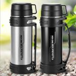 2L Thermos Flask Stainless Unbreakable Vacuum Handle Drinks Bottle Leak-Proof