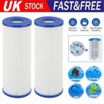 2X Hot Tub Spa Pool Water Filter Cartridges Compatible Pleatco PRB25IN, UNICEL
