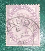 *PRICE DROP* GB QV 1d One Penny Lilac POSTAGE STAMP VG Handstamp Cancel S