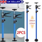 2X 115-290CM ADJUSTABLE DRYWALL PLASTERBOARD BUILDER CEILING EASY SUPPORT PROPS