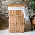 Natural Wicker Laundry Basket