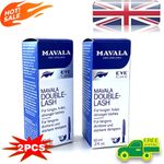 2x MAVALA Double Lash Eyelash Lengthening Stronger Fuller Lashes Night Serum UK